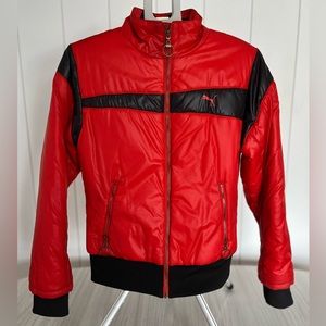 Vintage red Puma jacket. Size Large. Unisex, fits S/M women, or L kid.